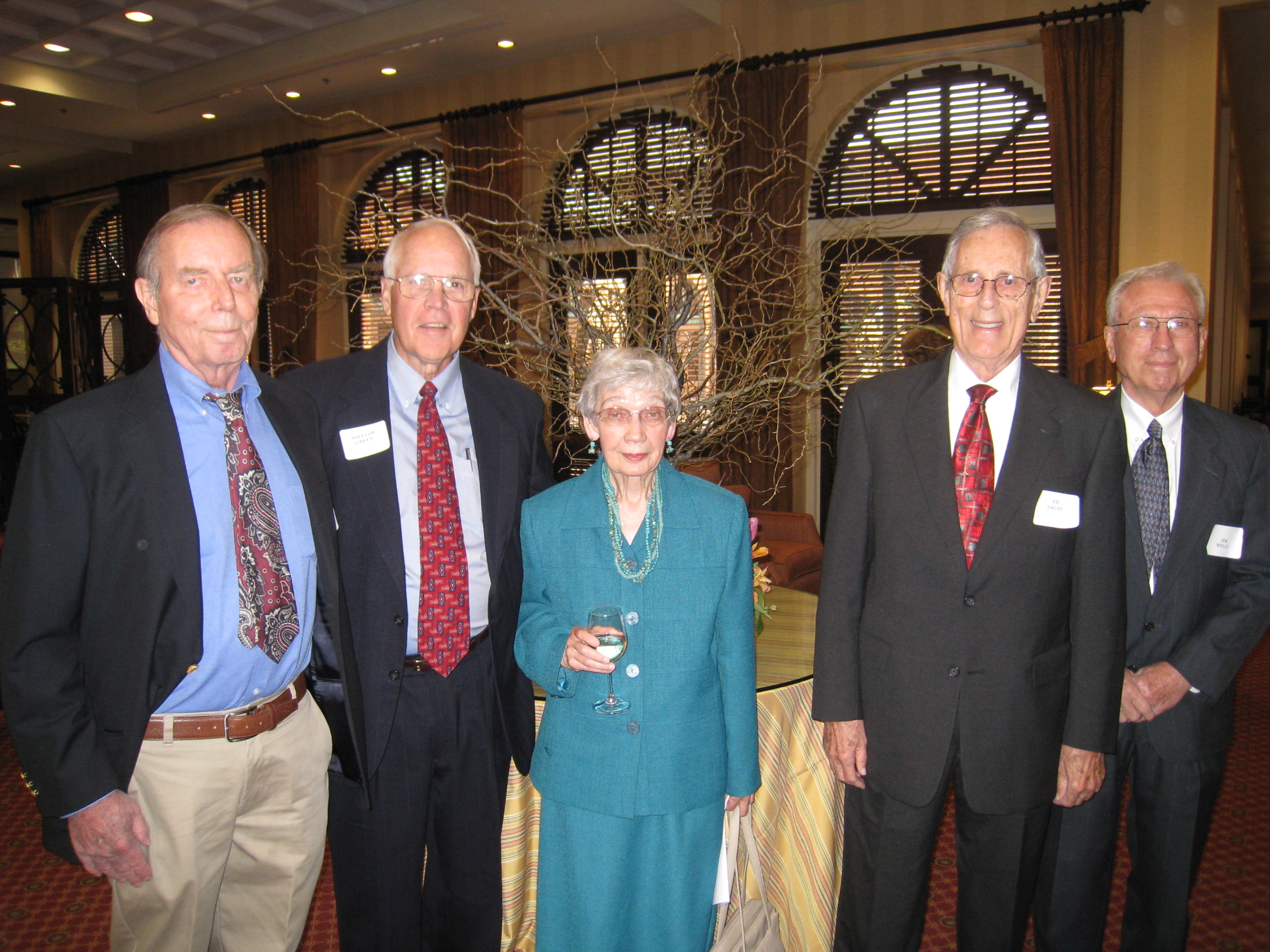 Bill Stober, Bill Green, Jean Pival, Ed Sagan, and Jim Wells