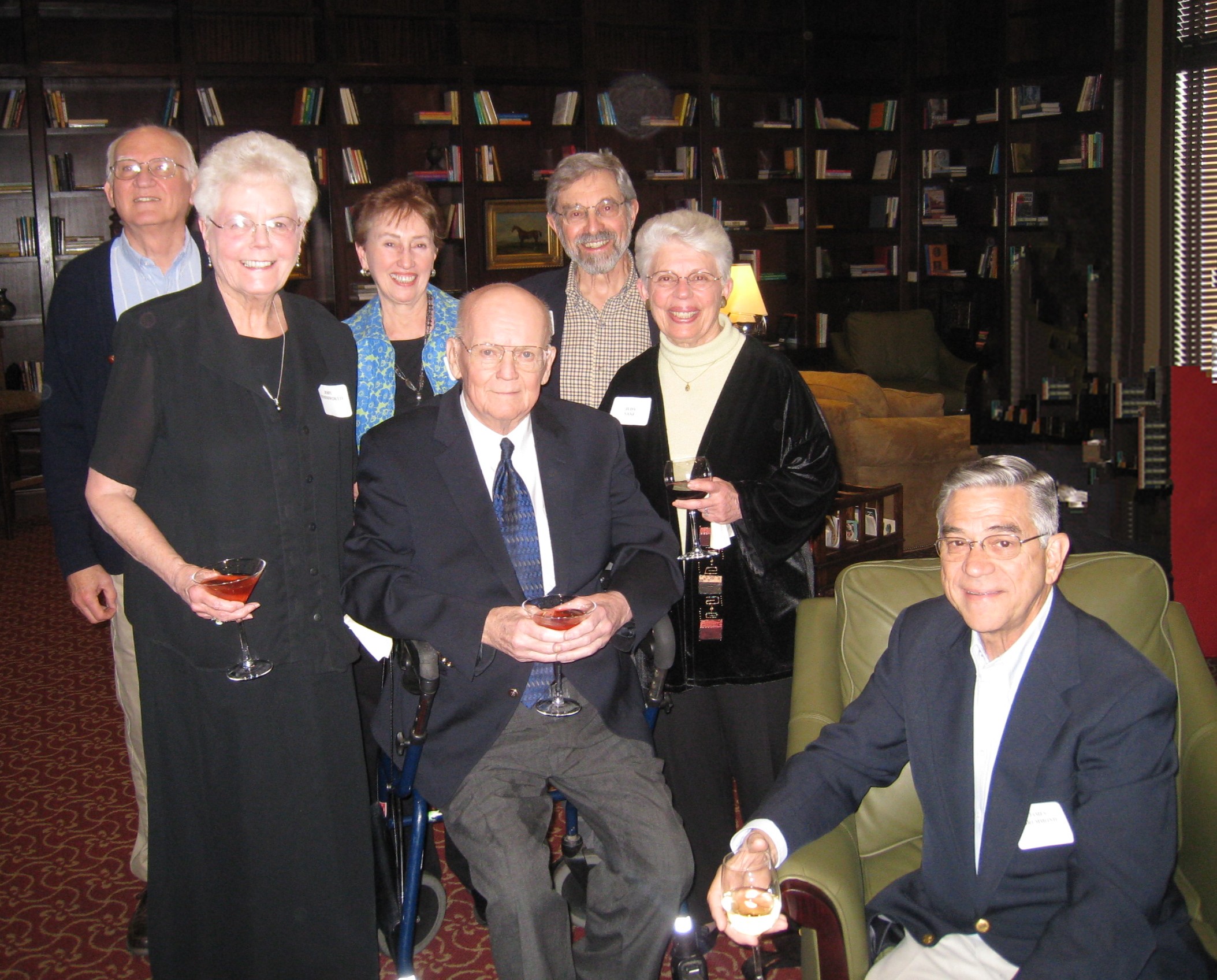 Ron and Virginia Atwood, Jody and Peter Bosomworth, Stan and Judy Saxe,  and James Drummond